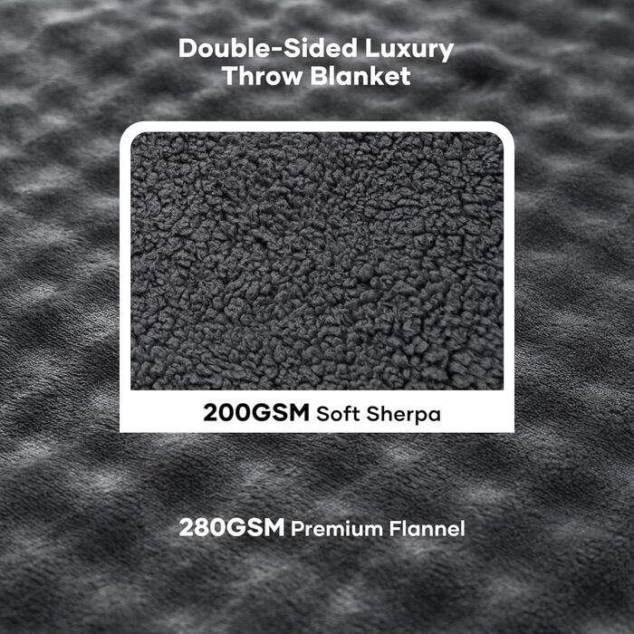 Електрична ковдра з підігрівом 150x200 см, підкладка з 3D-бульбашкової фланелі та шерпи, 6 налаштувань температури, таймер 1-10 годин, двостороння електрична ковдра для ліжка, дивана, офісу, можна прати в пральній машині, ідея для подарунка, сірий
