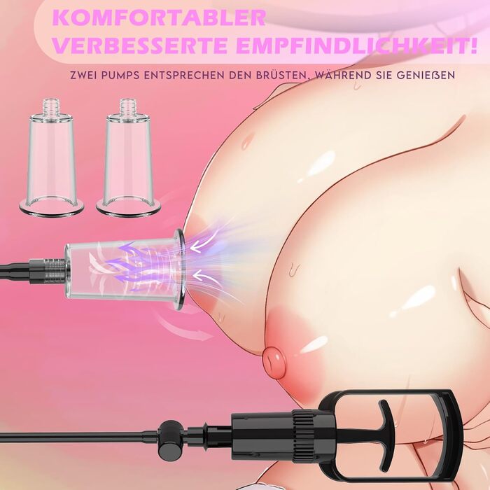 Вагінальні насоси, насоси для сосків, секс-іграшки для жінок, вагінальний та кліторальний вакуумний насос, кліторальна присоска для сосків з присосками та 2 насосами для сосків, секс-іграшки для пар