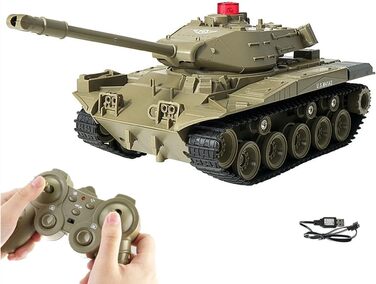 Військова вантажівка Автомобіль на радіоуправлінні 2,4 ГГц Радіоуправління Військові бойові танки Іграшки Обертання на 270 Реальні