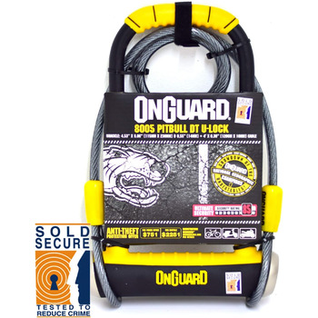 Велосипедний замок і трос OnGuard Pitbull DT 8005 (продається в кольорі Secure Gold)