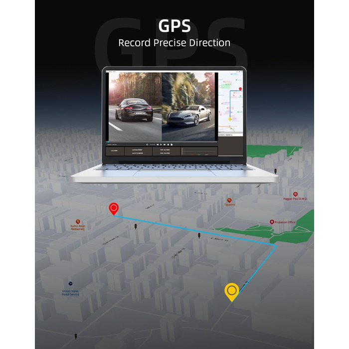 Дзеркальний відеореєстратор WeBeqer 4K з камерою заднього виду 1080P, відеореєстратор автомобільний передній задній з 10-дюймовим