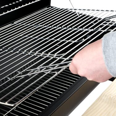 Візок для вугілля BBQ-Toro з кришкою Ø 80 x (L) 42 см Візок для вугілля преміум-класу мобільний, вкл. термометр, підставка для під