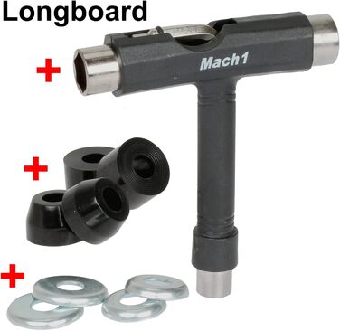 Лонгборд FunTomia Mach1 Bamboo керамічні підшипники Si3N4 drop-through camber cruiser T-Tool у комплекті бамбук + fiberglass 3-флекс повний компліт трикутник для карвінгу фрірайду оригінал Німеччина 2025