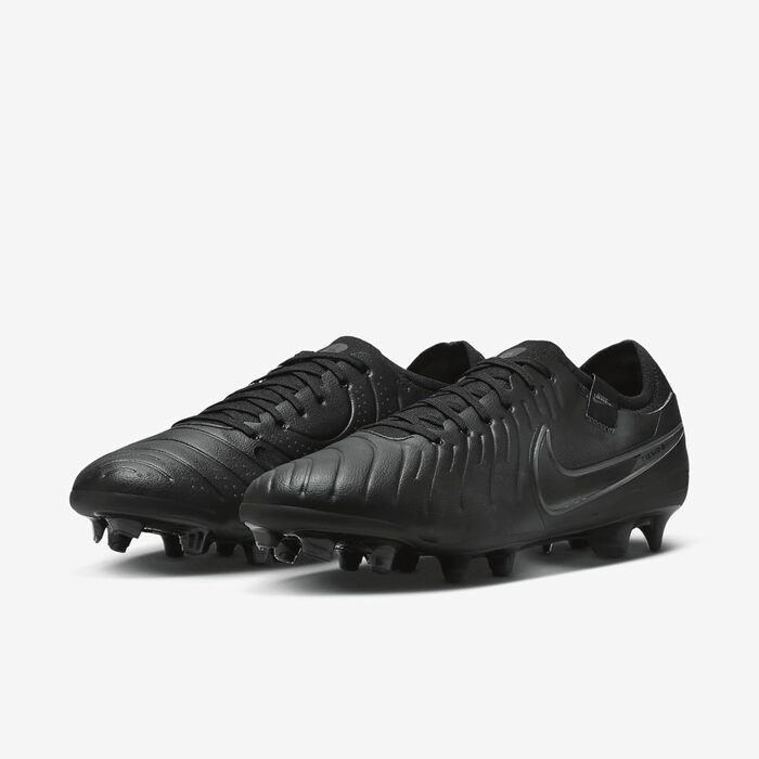 Футбольні бутси Nike Unisex Legend 10 Pro FG, чорні/чорні/темно-сині, 40.5