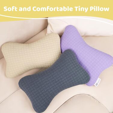 Міні-подушка для подорожей vocheer, 27,9 x 17,8 см, маленькі подушки для сну, крихітні подушечки для шиї, зап&39ястя, поперекового відділу хребта та колін, подушка для домашніх тварин, бавовна, знімний чохол, можна прати в пральній машині, темно-синій