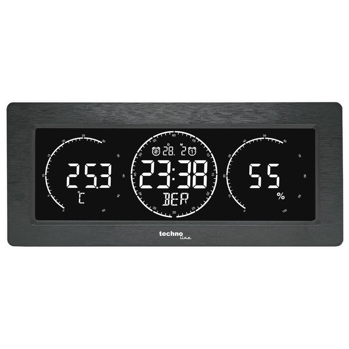 Годинник настільний Technoline WT458 Black (WT458)