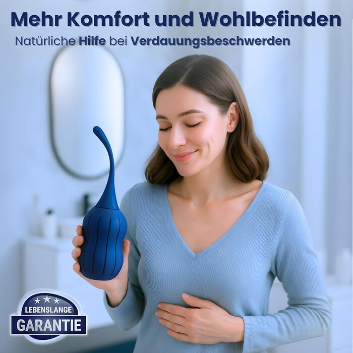 Анальна клізма Docxen, 310 мл, силіконова з зворотним клапаном