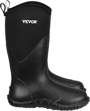 Чоловічі гумові чоботи VEVOR, чоботи до щиколотки, розмір 44,5 EU, чорні