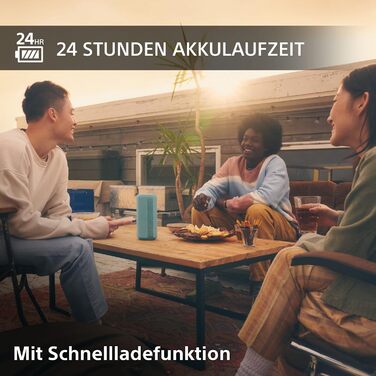 Портативна бездротова Bluetooth колонка з широким звучанням - водонепроникна, ударостійка, 24-годинна робота від акумулятора та шв