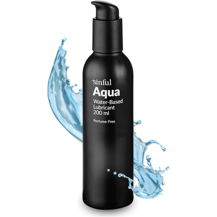 Водний гель-лубрикант Sinful Aqua, 200 мл, без ароматизаторів