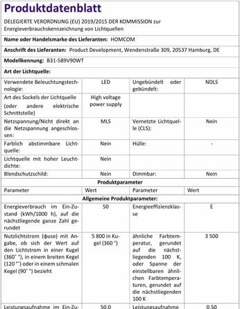 Торшер HOMCOM з регулюванням яскравості, пультом керування та нічником, 1,96 м, 3000-6500 K