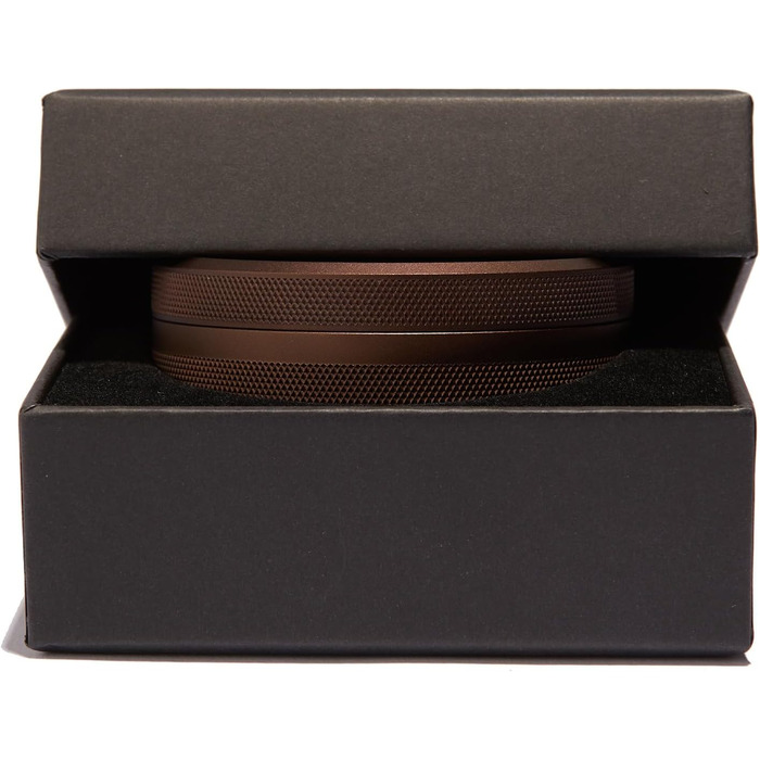 Контейнер для снюсу преміум-класу XL Водонепроникний, надзвичайно великий відсік без кишені для використаного мішечка, елегантний та міцний обідок Розкішний металевий контейнер для снюсу та мішечків 4 кольори, що налаштовуються (коньячний - коричневий) Ко