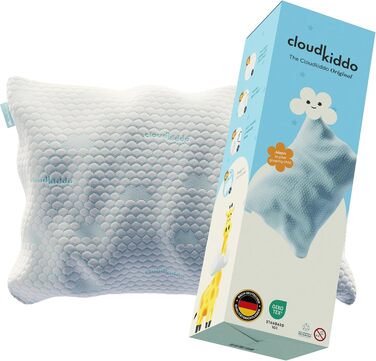 Дитяча подушка Cloudkiddo - Подушка - Регульована подушка - Піна з ефектом пам'яті - Для бокових і спинних спальних місць - Біла -