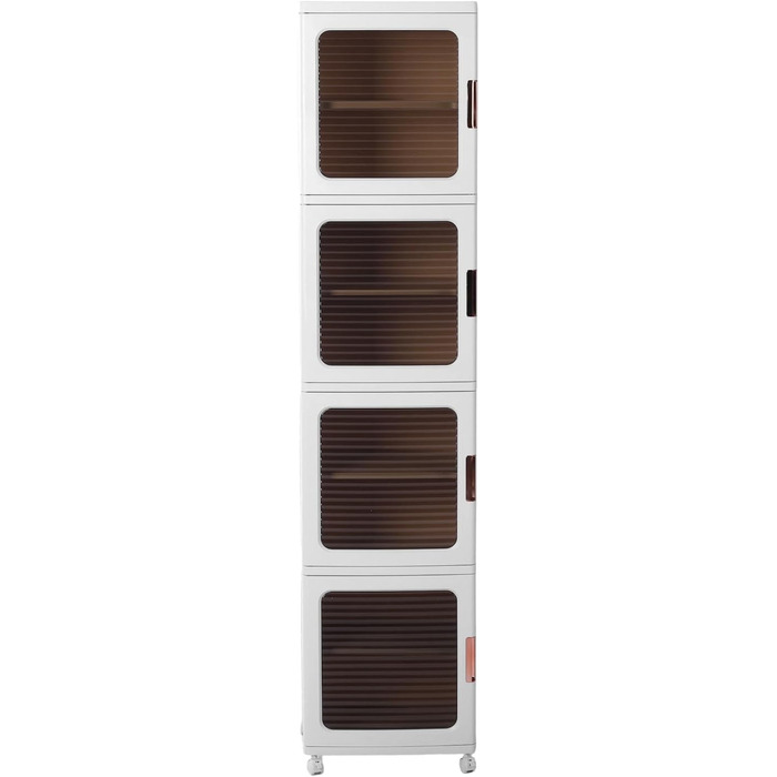 Шафа для зберігання HEEPDD, пластикова конструкція, 4-рівневий органайзер для спальні та офісу