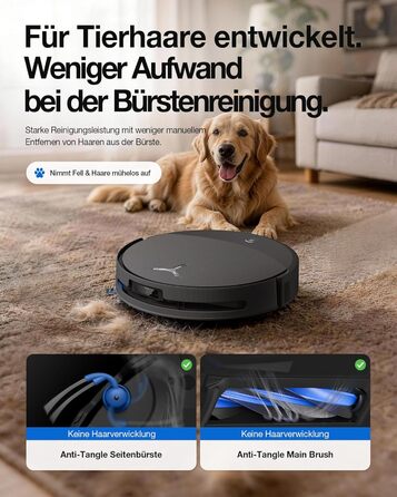 Робот-пилосос з функцією вологого прибирання ECOVACS T90 PRO Omni, 30 000 Па, PowerBoost, чорний
