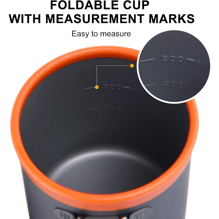 Кемпінг алюмінієва кружка відкритий кавова чашка туристична пікнік трекінг походи зі складною ручкою