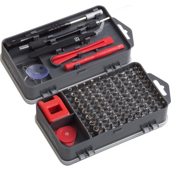 Набір інструментів Meister Feinmechaniker 108 предметів Комплект для ремонту смартфонів, планшетів, ПК, консолей, камер, годинників, окулярів, моделей та іншого / Набір для ремонту / Набір прецизійних викруток / 3387780