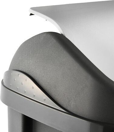 Відро для сміття з відкидною кришкою, 50 л, Swantje, графітово-сірий графіт 50 л, Swantje, графітовий 50 л