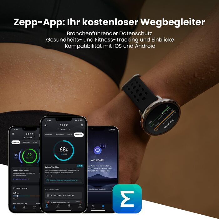 Розумний годинник Amazfit Active 2 44 мм, штучний інтелект, голосове керування, GPS та безкоштовні карти, 10 днів автономної роботи, фітнес-трекер із понад 160 спортивними режимами, водонепроникність 5 атм для Android та iPhone, чорний силікон