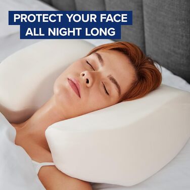 Найкраща подушка для тих, хто спить на спині, зручна для спини, запобігає утворенню зморшок, запатентована підтримка шиї, атласний чохол у комплекті, 100 тестів нічного сну, CertiPUR-US