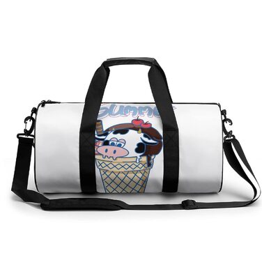 Дорожня сумка-рюкзак Весела корова з мультяшним дизайном для чоловіків та жінок, спортивна сумка, сумка для подорожей