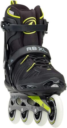 Чоловічі роликові ковзани Rollerblade RB XL для фітнесу для дорослих чорно-лаймові високоефективні роликові ковзани 0