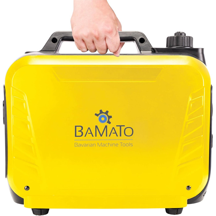 Інверторний генератор BAMATO BGE-2000I 2000 Вт Інверторна технологія 64,1 дБ(A) Дві розетки змінного струму 230 В та два USB-порти для швидкої зарядки 2,1 А