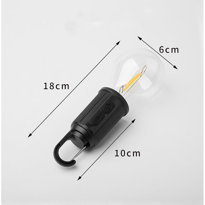 Вуличні казкові вогні, акумуляторні світлодіодні лампочки, портативні кемпінгові вогні, 3 режими освітлення, теплий білий колір, підходить для кемпінгу на свіжому повітрі, садового освітлення, екстреного відключення електроенергії, 4 шт.