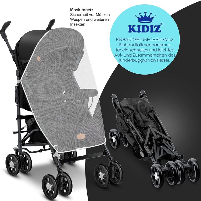 Коляска City-Pro Buggy Дитяча коляска Складна прогулянкова коляска Спортивна коляска Складається на 360 6-дюймові колеса В комплек