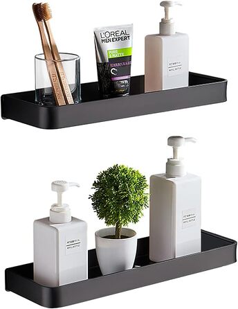 Душова полиця Bestdon без свердління, душова полиця самоклеюча кошик для душу Алюмінієва полиця для ванної кімнати настінна полиця