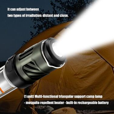 Компактний, потужний, портативний ліхтар, чудово підходить для кемпінгу, походів, відключень електроенергії, висока вихідна потужність, площа освітлення 350 м, портативний високопродуктивний ліхтар, водостійкий для пересіченої місцевості