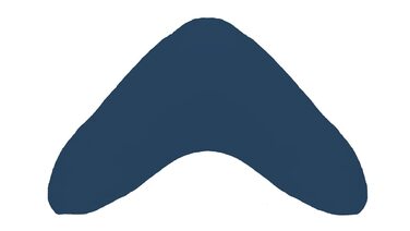 Подушка/подушка для читання Boomerang чохол з високоякісного подвійного трикотажу (100 бавовна) Колір темно-синій