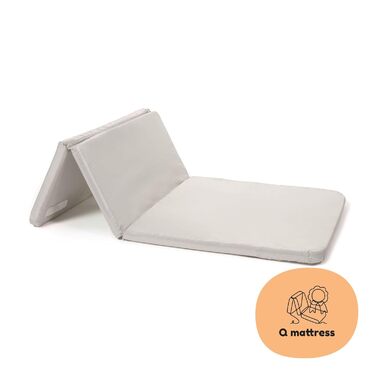 Дитяче ліжечко для немовлят - Встановлення за 2 секунди - Надзвичайно легке та компактне - 2 рівні для немовлят та малюків - Високоякісний матрац - Білий пісок