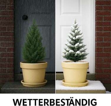 Набір із 5 блюдець для квіткових горщиків для дому та саду, пластикові, блюдця для рослин для використання в приміщенні та на вулиці, блюдця для рослинних горщиків, різні розміри та кольори (бежевий, 32 см зовнішній / 25 см внутрішній) 32 см бежевий