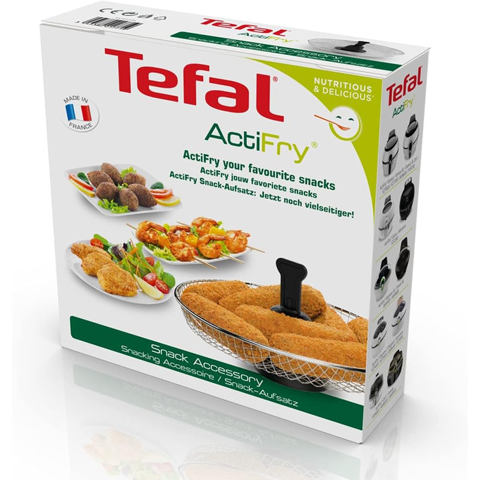 Аксесуари для кошика для приготування їжі Tefal ActiFry XA7012 спеціально для страв в паніровці Їжа для пальців Чутливі харчові продукти, Північна Кароліна