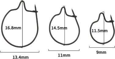 Ука S/M/L з нержавіючої сталі для риболовлі на коропа, личинки, затискач, приманка, гачок, інструмент для снасті, новий випущений аксесуар для оснастки, 2