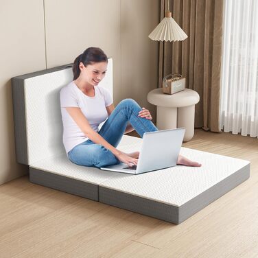 Матрац PurrJoys 90x200 см, висота 25 см, пружинний матрац з кишеньковим механізмом, рівень жорсткості H3 та H4, 7-зонний ортопедичний матрац для сну на боці, матрац з піни з ефектом пам&39яті та приємною для шкіри тканиною