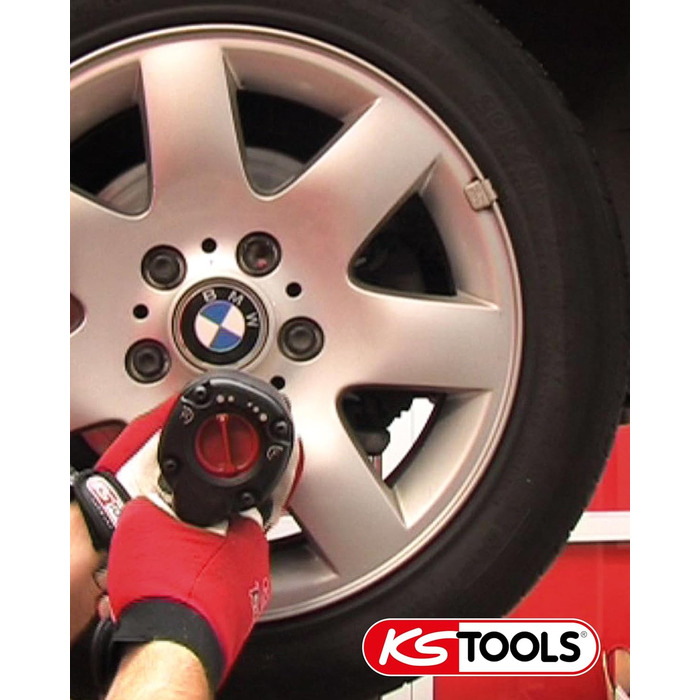 Пневматичний гайковерт KS Tools Monster 515.1210 I Пневматичний гайковерт з практичним важелем перемикання L/R I Високоефективний