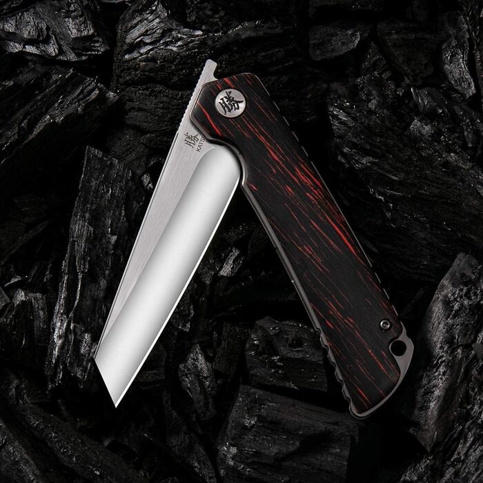 Складаний ніж кишеньковий ніж з ручкою G10, одноручний ніж для виживання на відкритому повітрі зі сталевим лезом D2 зі шкіряними п