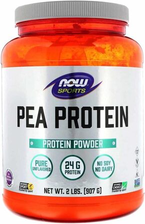 Гороховий протеїн NOW Foods, без смаку, 907 г