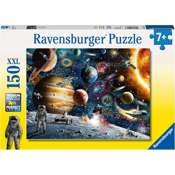 Дитячий пазл Ravensburger - 10016 In Space - Космічний пазл для дітей від 7 років, 150 елементів у форматі XXL