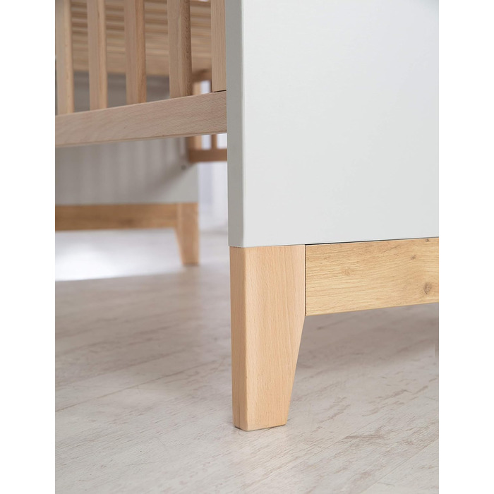 Дитяче ліжко-трансформер roba &39Caro&39, регульоване по висоті, росте разом з дитиною, 3 знімні перекладини, 70x140 см