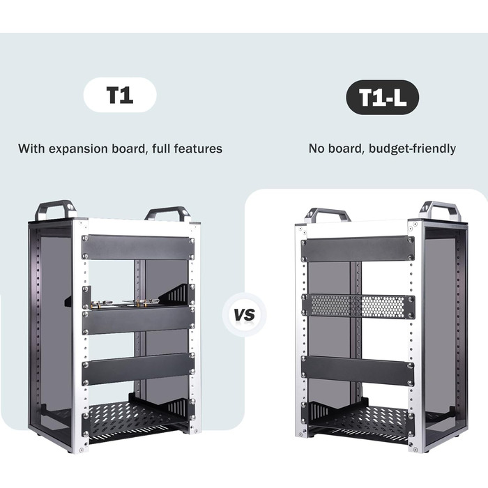 Дюймова серверна стійка, міні-стійка глибиною 200 мм з полицею та заглушкою, для NAS, AV та мережевого обладнання (сріблястий), 1, 8U 10-