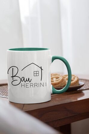 Кухоль для будівельників будинків 2025, домовласник, церемонія завершення будівництва, заселення, будівельний майданчик, подарунок на день народження, будинок мрії, будівництво будинку, новий дім, ідея подарунка, подарунок для жінок (жіночий мотив 3, бірю