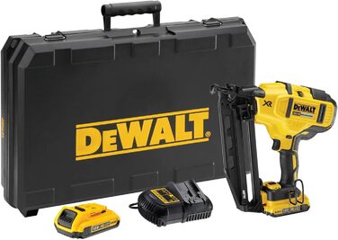 Акумуляторний цвяходер Dewalt 18В DCN660D2 (енергія удару 48 Дж, довжина цвяхів 32-63 мм, ємність магазину 110 цвяхів, контактний