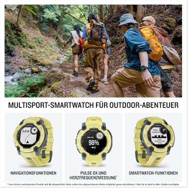 Годинник для різних видів спорту, дисплей 0.9 дюйма, до 16 днів роботи від акумулятора, понад 60 спортивних програм, тренер, прийом кількох супутників, сповіщення Electric Lime/ Electric Lime 45 mm Instinct E, 45mm GPS-