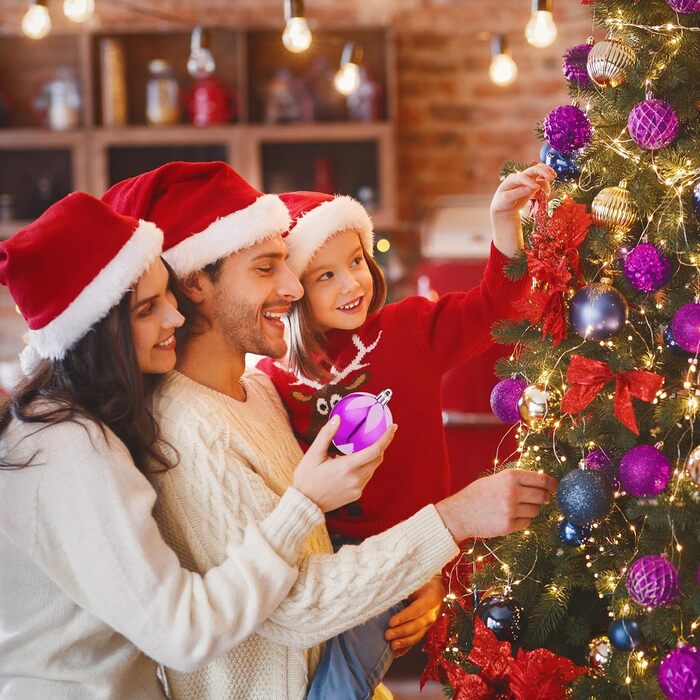 Різдвяні кульки набір із 72 рожеві Relaxdays