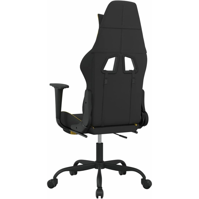 Ігрове крісло з підставкою для ніг, геймерське крісло, офісне крісло, стілець для столу, комп&39ютерне крісло, чорно-жовта тканина - 3143726
