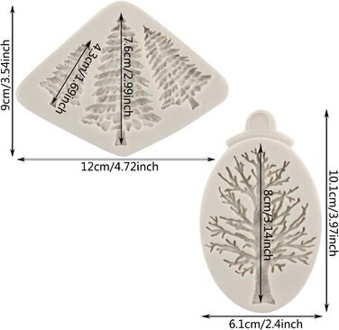 Силіконова форма для різдва 2 шт MYPRACS