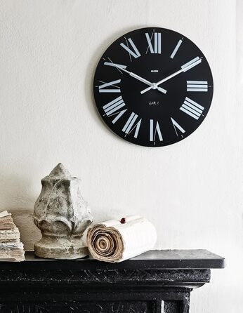 Настінний годинник Alessi Firenze, ABS-пластик, кварцовий механізм, сірий